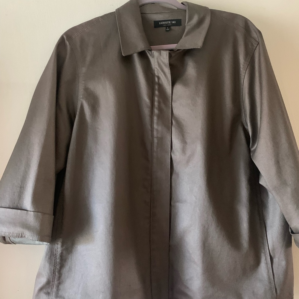 Size 16, dark grey , very good condition.